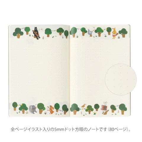 Yuru Log Notebook B6 Forest Animal - The Stkr Store