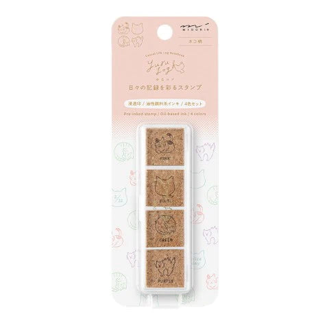 Yuru Log Paintable Stamp Pre-Inked Cat - The Stkr Store