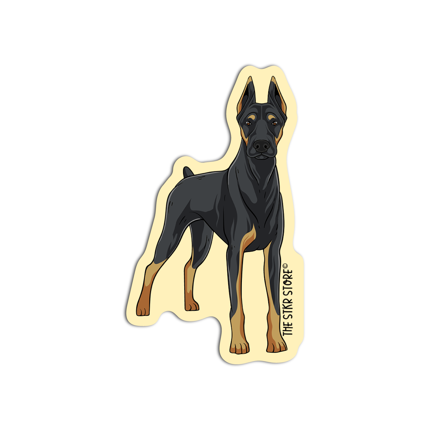 Doberman Dog Breed Stickers