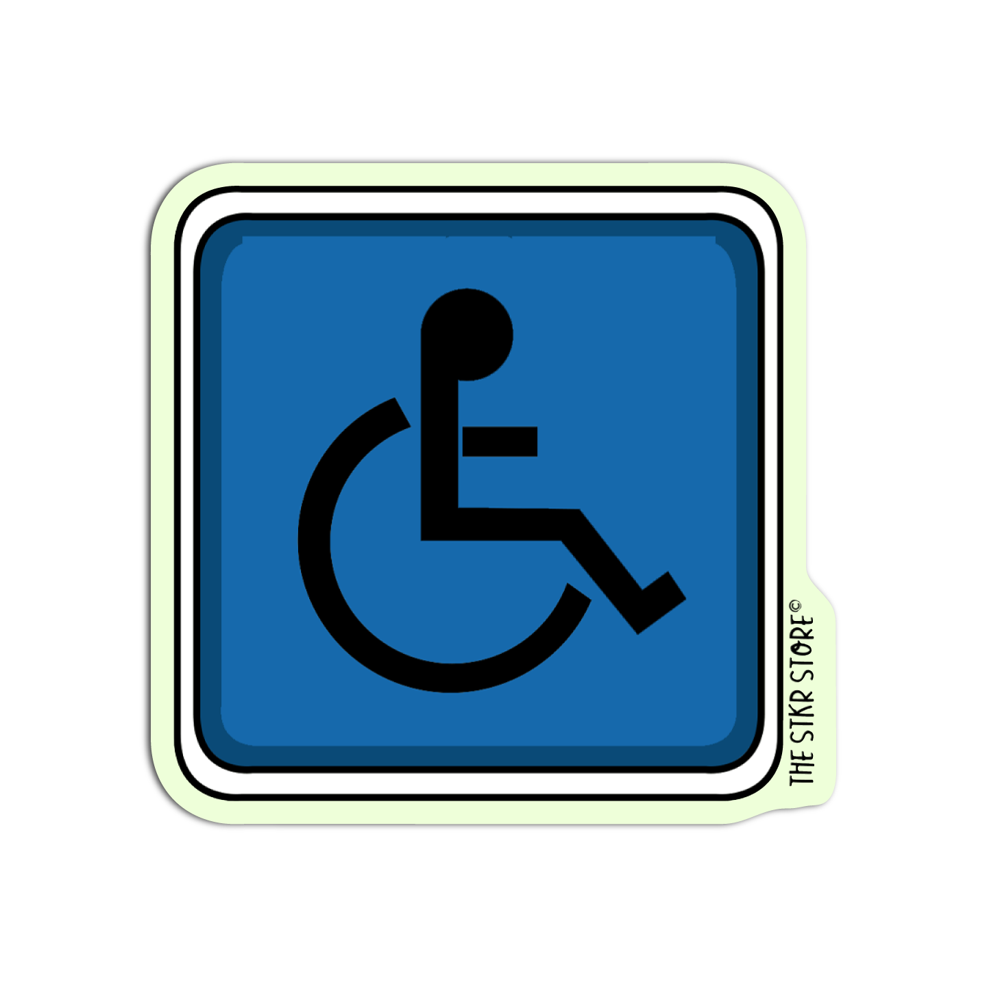 Disabled Parking Road Sign Sticker