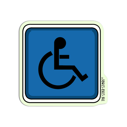 Disabled Parking Road Sign Sticker