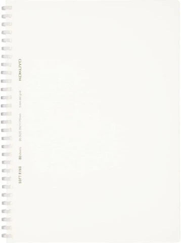 Kokuyo Soft Ring Notebook Dotted Grid 5mm B5 80 Sheet Clear - The Stkr Store