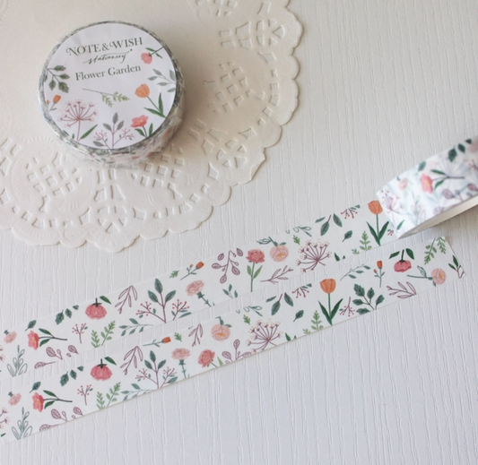 Flower Garden Washi Tape - Floral Washi