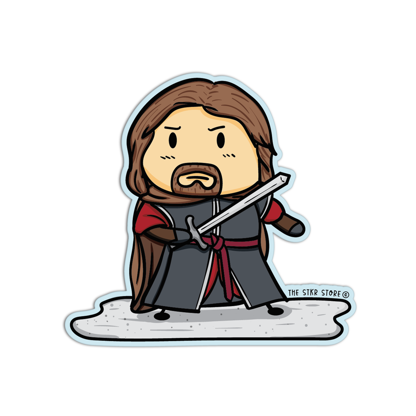 Sean Potato as Boromir Cosplay Lord of the Rings Sticker