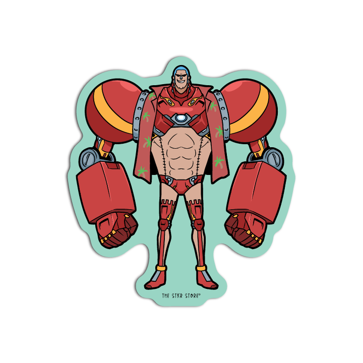 Franky as Ironman One Pie cosplay DC Sticker