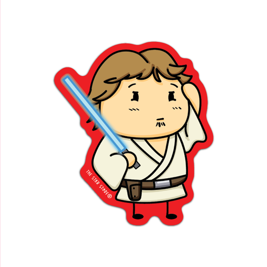 Sean Potato as Luke Cosplay Starwars Sticker
