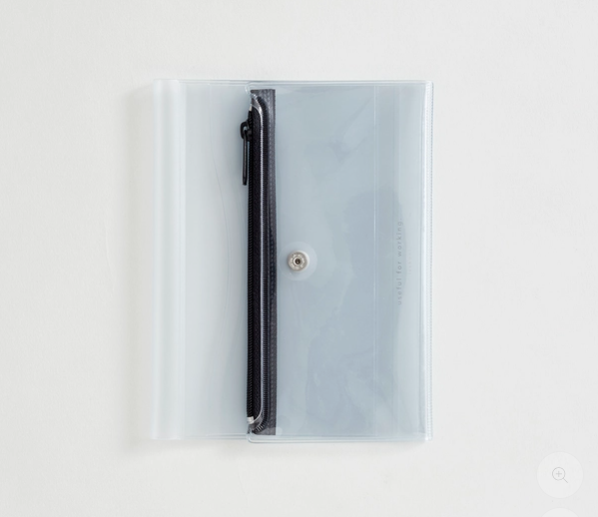 Isshoni. Pen Case + Notebook Cover Clear Pvc A6