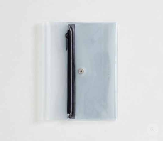 [Pre-Order - July Arrival] Isshoni. Pen Case + Notebook Cover Clear Pvc A6