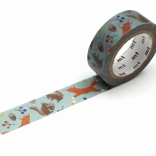 Decorative tape with animal patterns on a white background