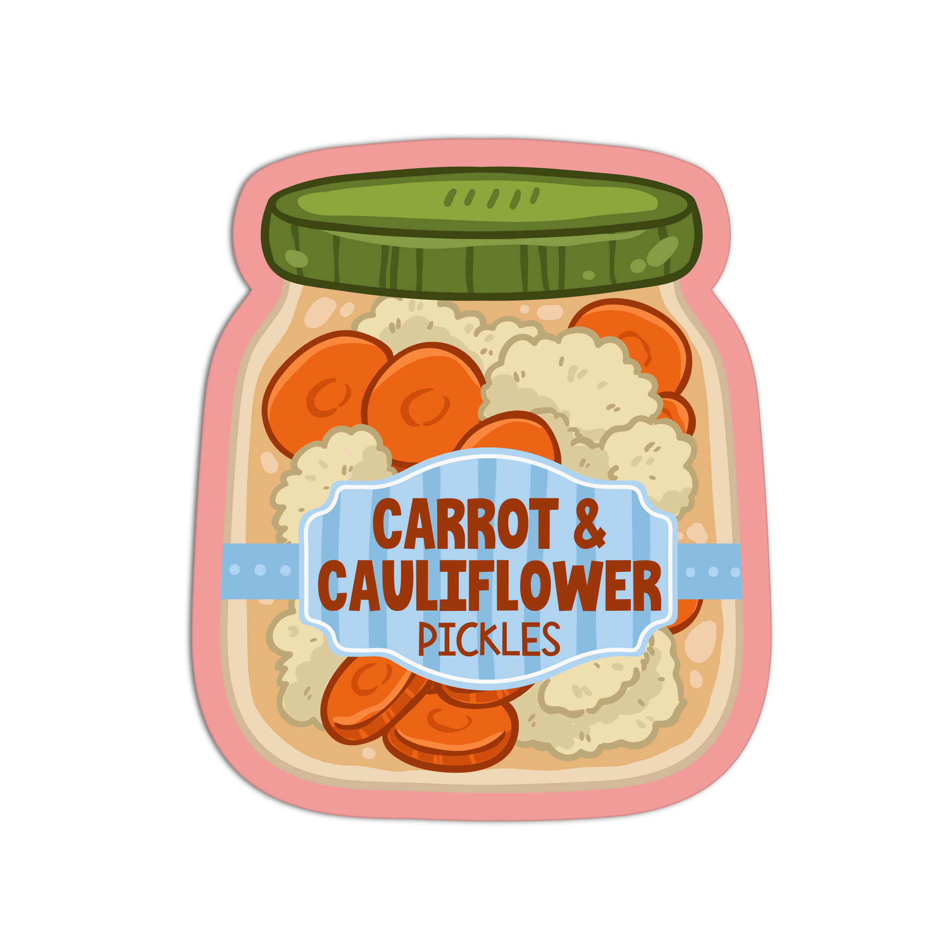 Carrot & Cauliflower Pickles - Pickled Series - The Stkr Store