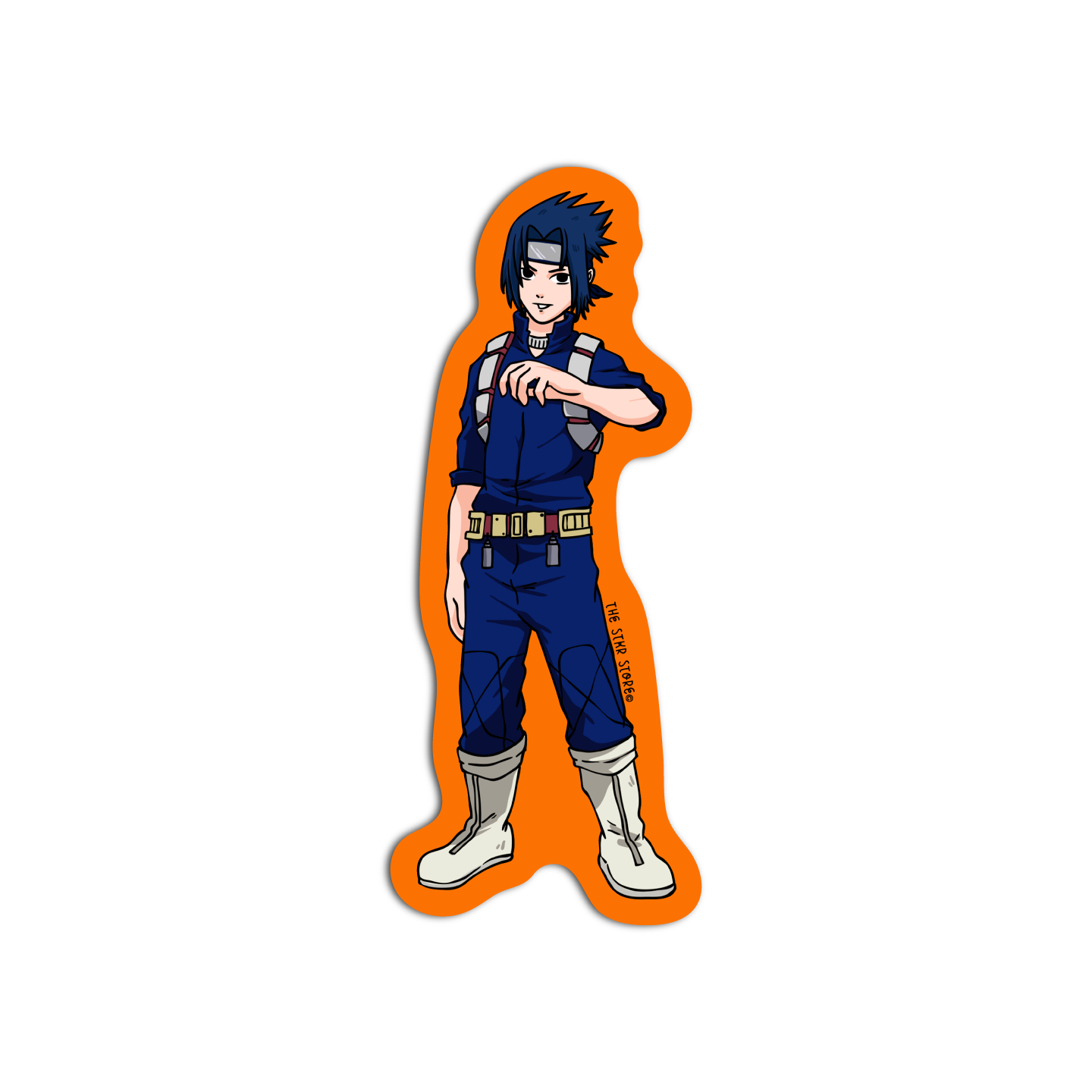 Sasuke x Shoto Naruto x My Hero Academia Sticker