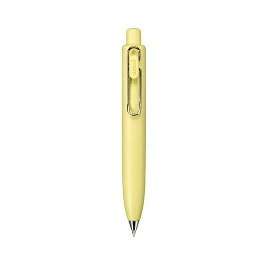 Yellow pen on a white background
