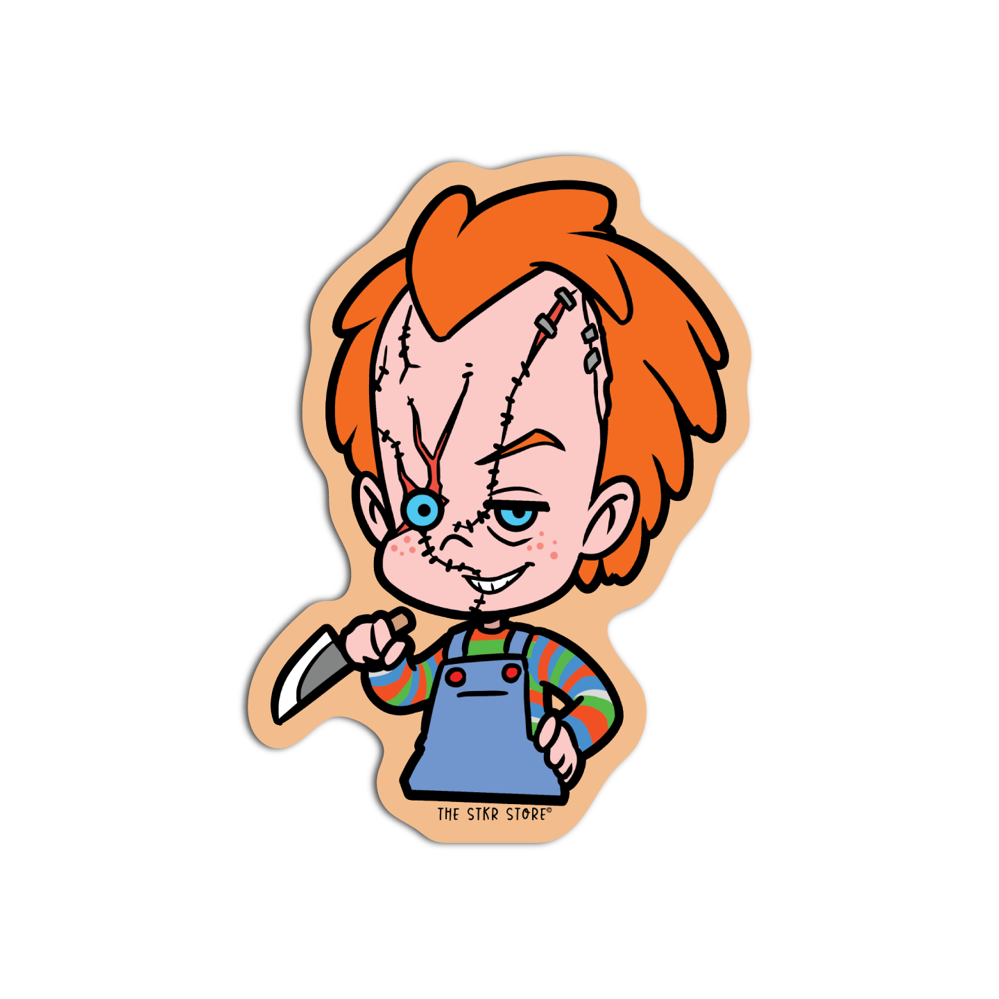 Killer Good Guy Doll Horror Sticker