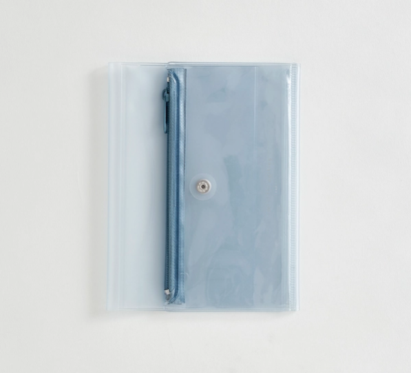 Isshoni. Pen Case + Notebook Cover Clear Pvc A6