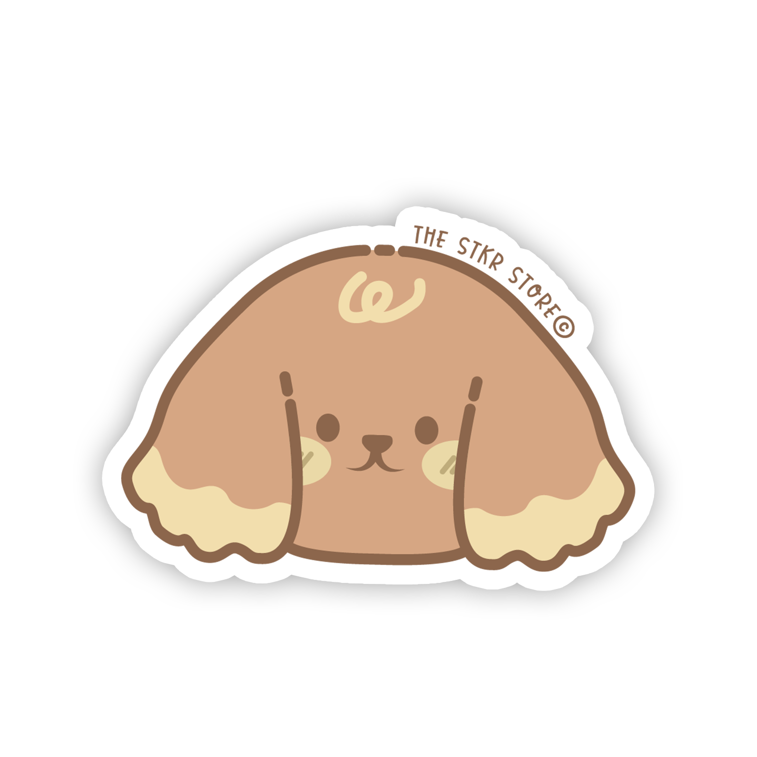 Fluffy Poodle Face - Cute Animals Face Sticker - The Stkr Store