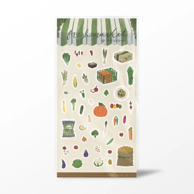 Fresh Market Sticker Sheet - The Stkr Store