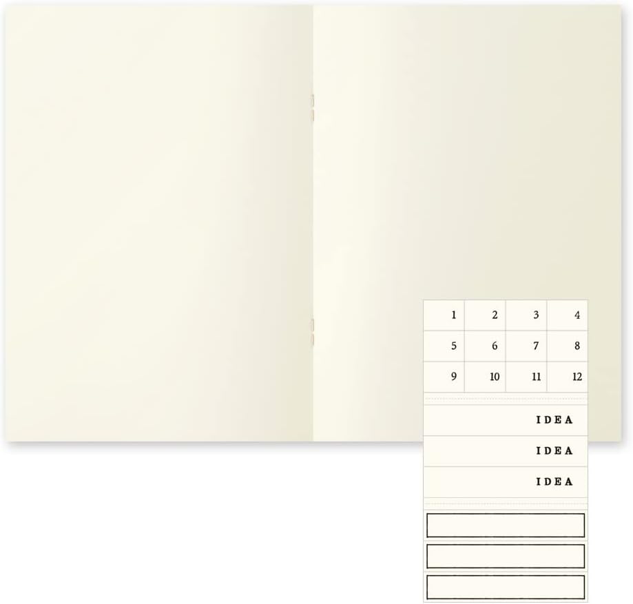Midori MD Paper Notebook Light A5 Blank, Set of 3 - The Stkr Store