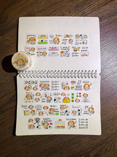 Morning Miracle Work Diary Washi Tape Roll