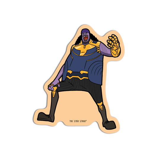 Teach as Thanos One Pie cosplay DC Sticker