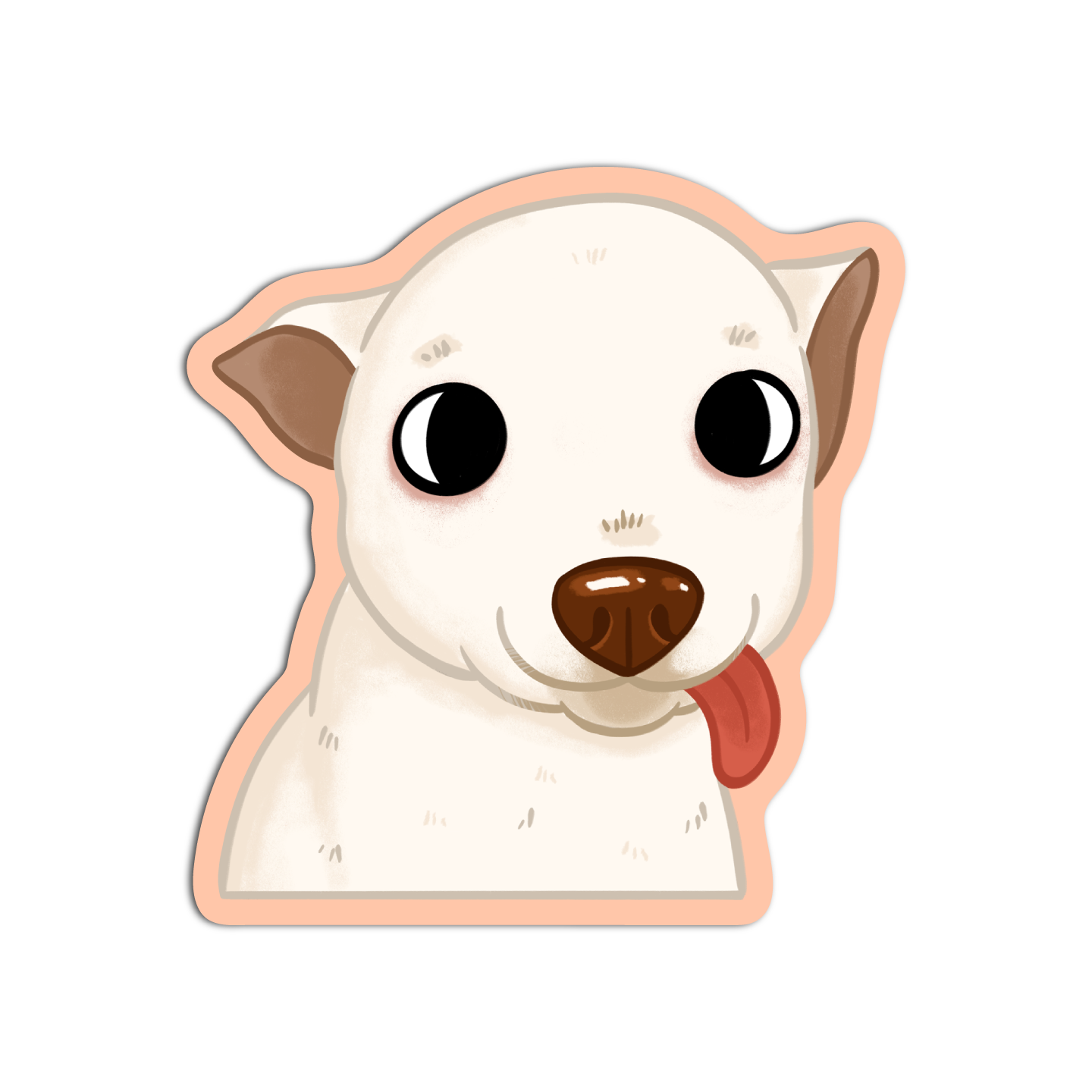 Cute Funny Dog Cream Chihuahua Sticker