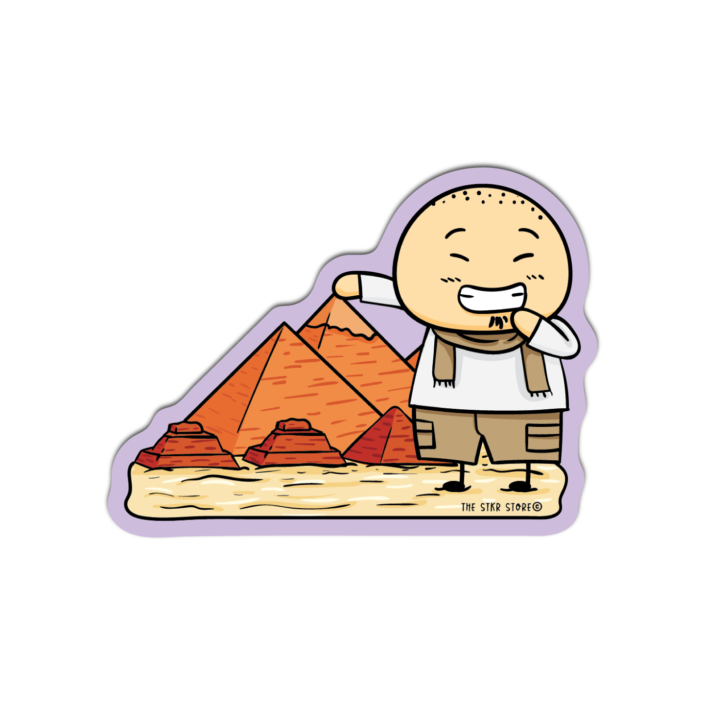 Sean in Egypt Sean Potato's Vacation Sticker