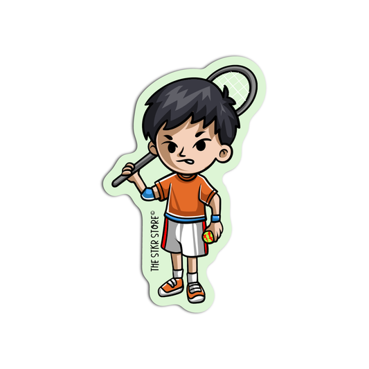 Tennis Sports Character Sticker
