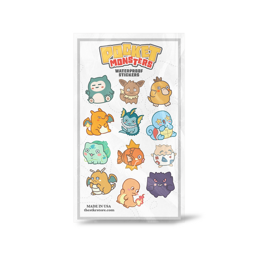 Cute Monsters Sticker Sheet