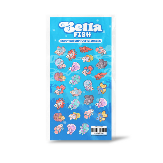 Betta Fish Sticker Sheet