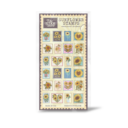 Sunflower Stamps Sticker Sheet