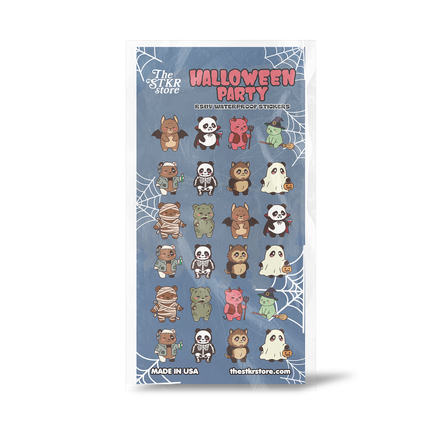 Bears Halloween Party Sticker Sheet