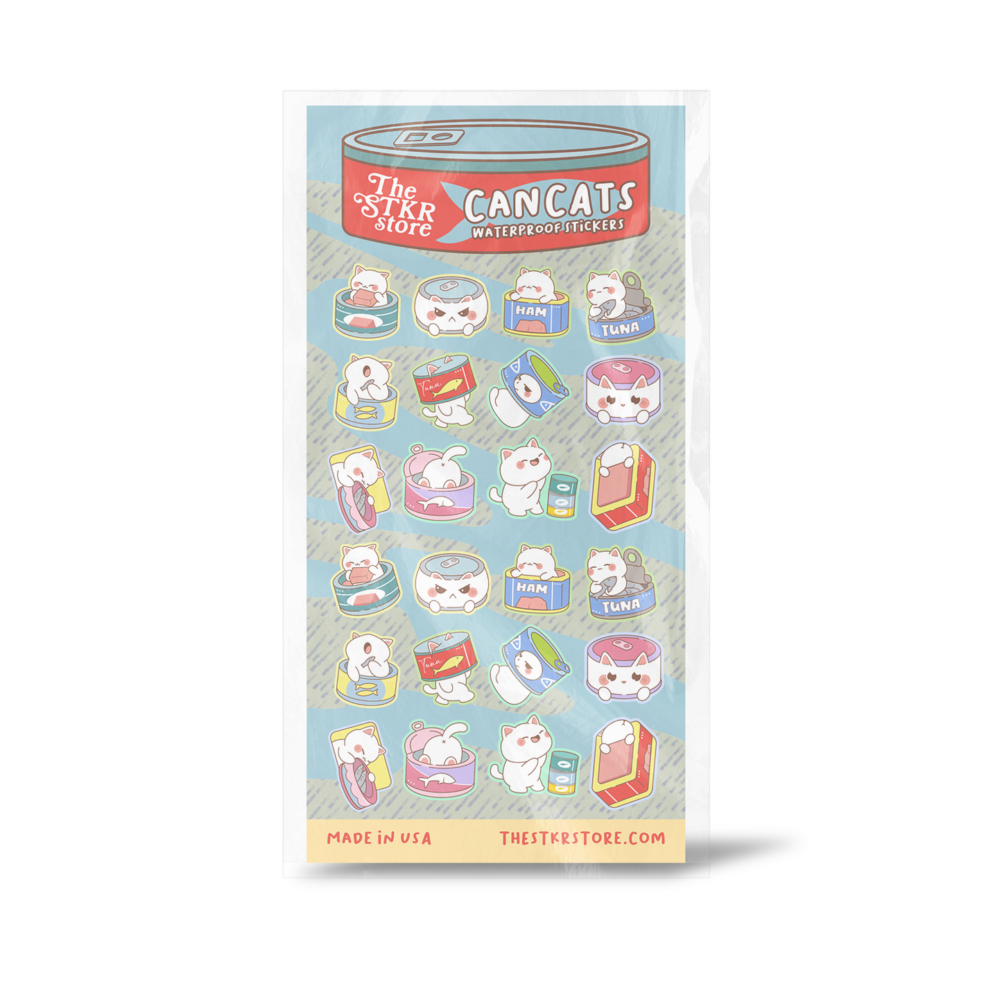 Can Cats Sticker Sheet