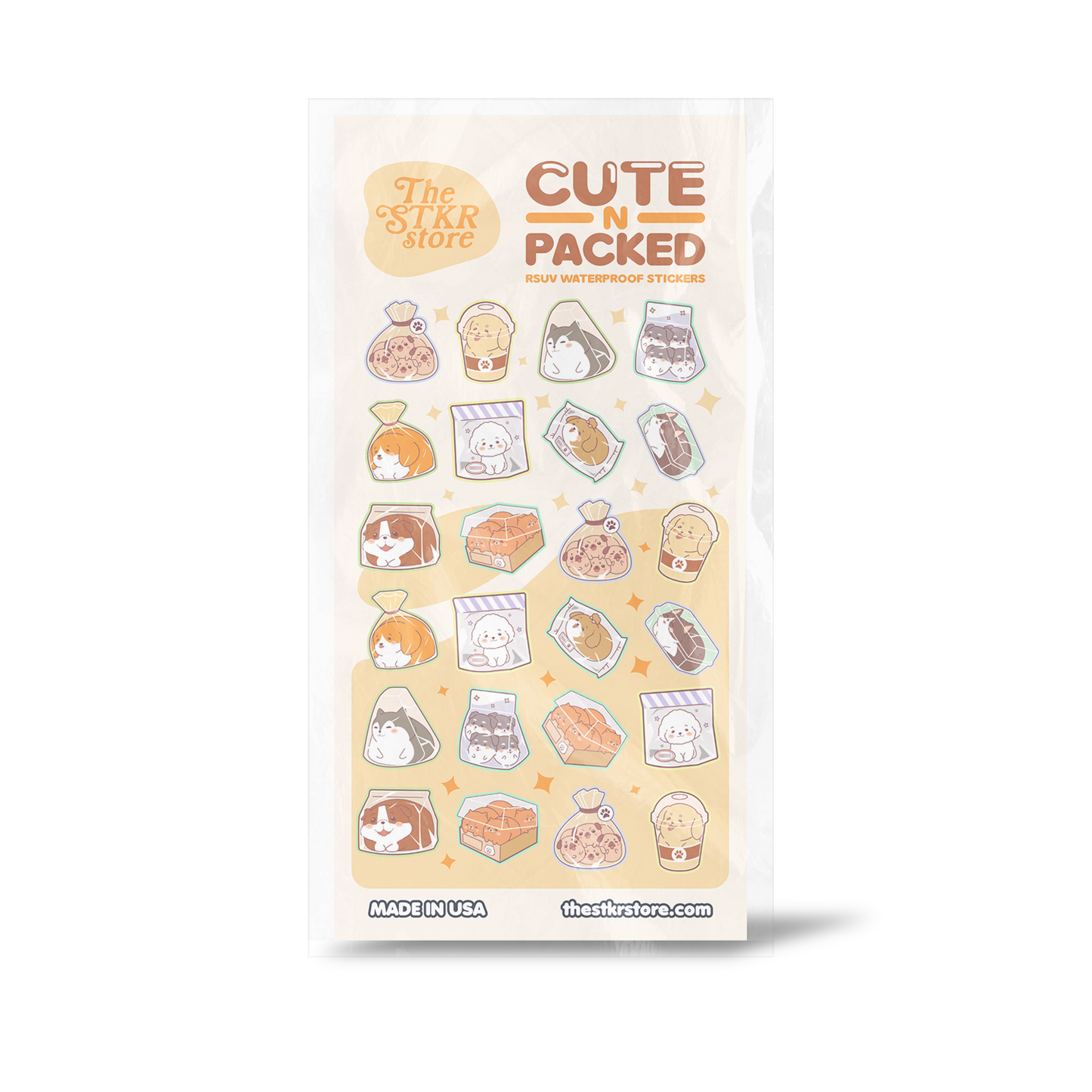 Cute 'N Packed Sticker Sheet