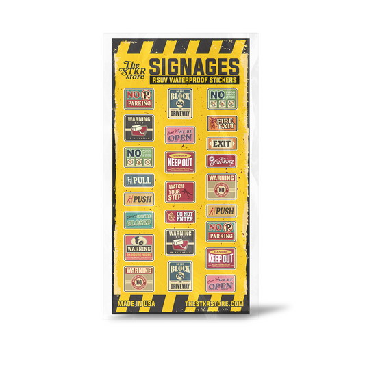 Signages Sticker Sheet