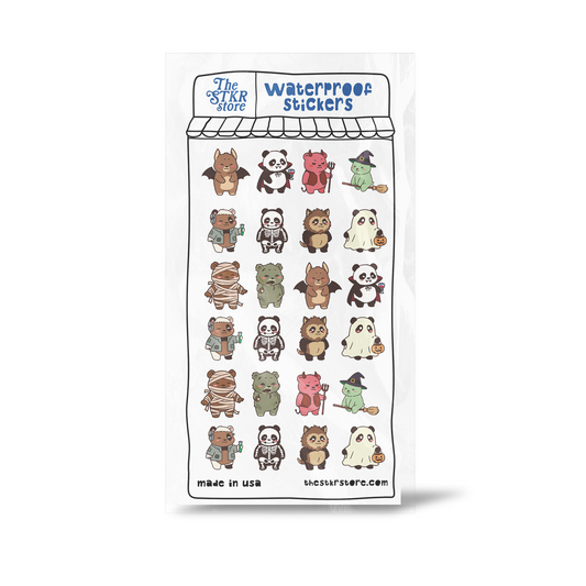 Bears Halloween Party Sticker Sheet