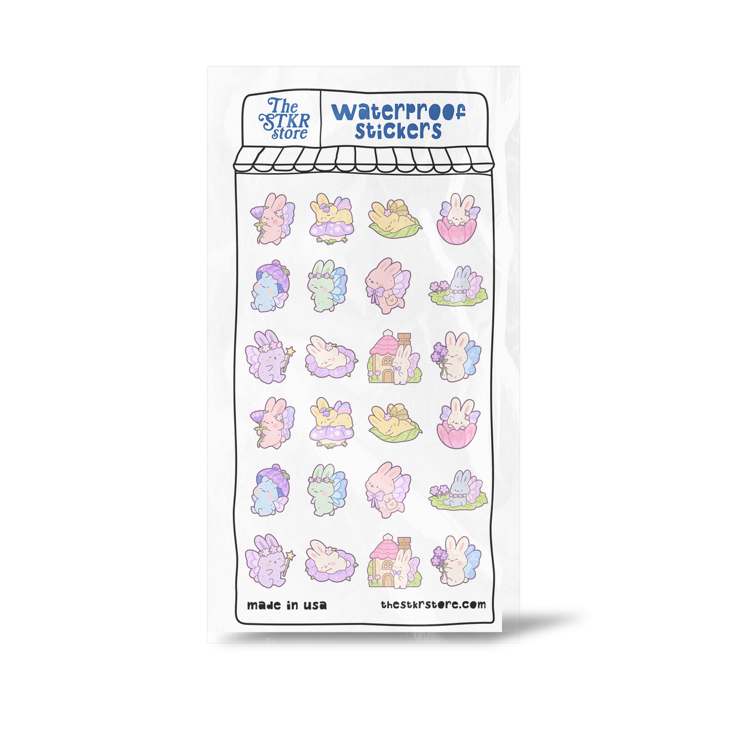 Fairy Bunnies Sticker Sheet