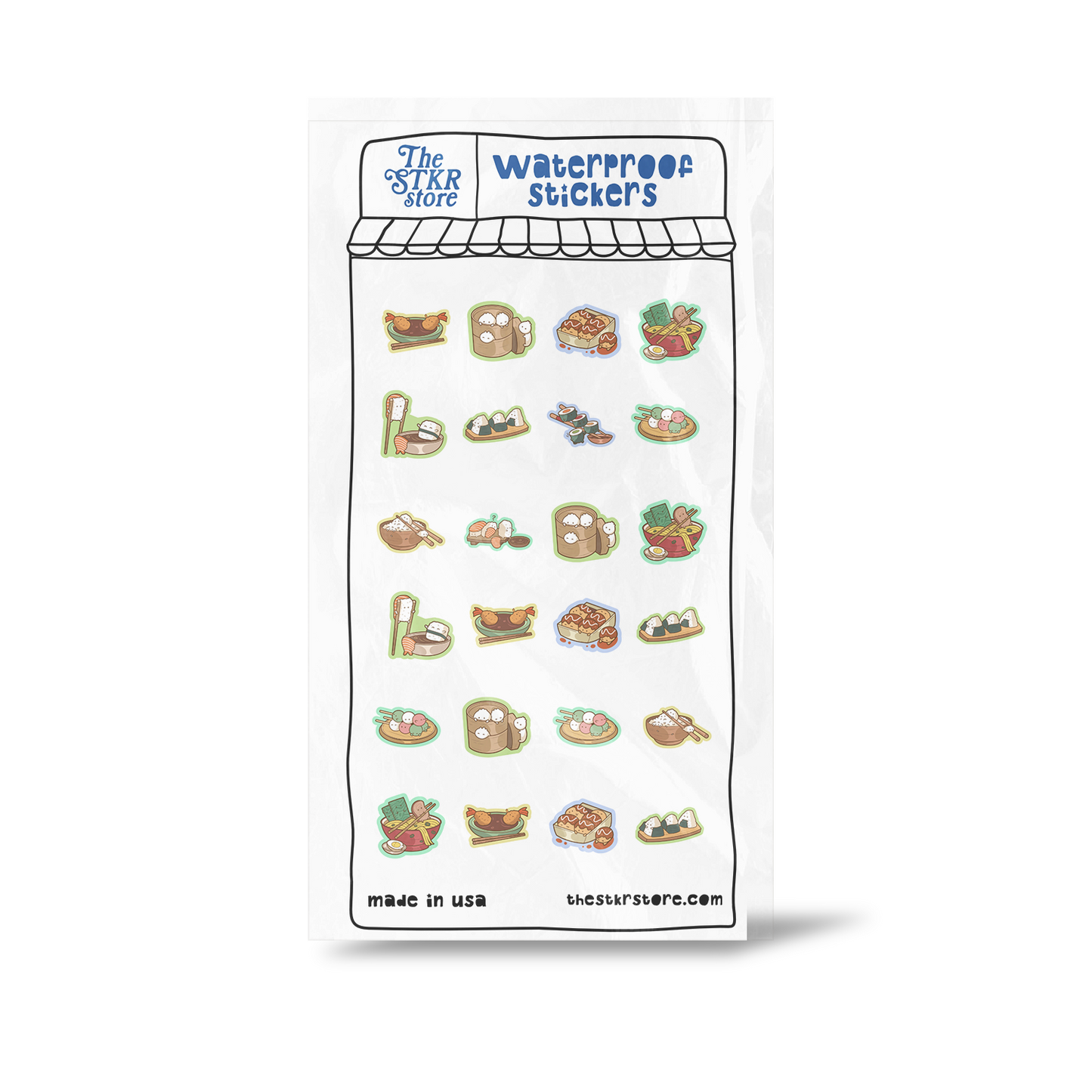 Japanese Food Sticker Sheet