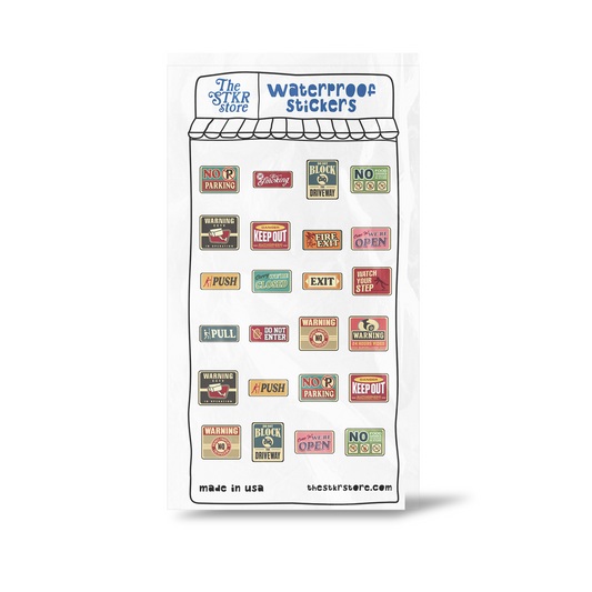 Signages Sticker Sheet