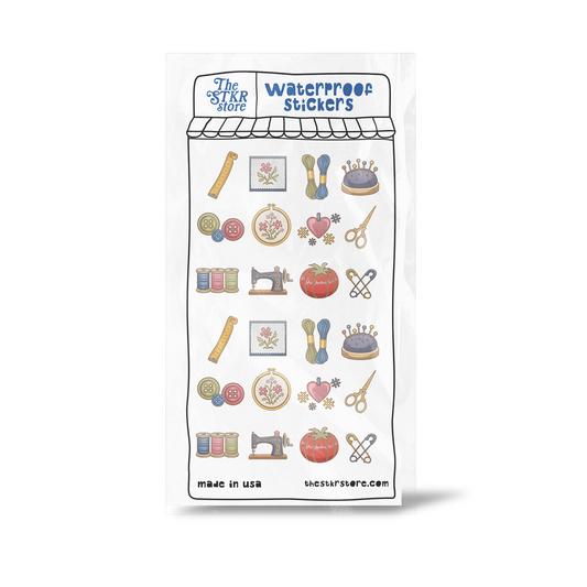 Cross Stitch Sticker Sheet
