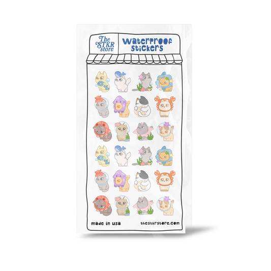 Ocean Cats Sticker Sheet