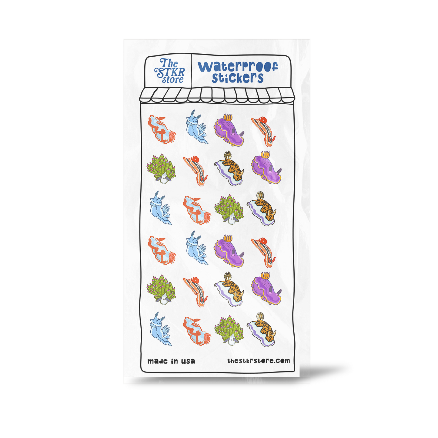 Sea Slugs Sticker Sheet
