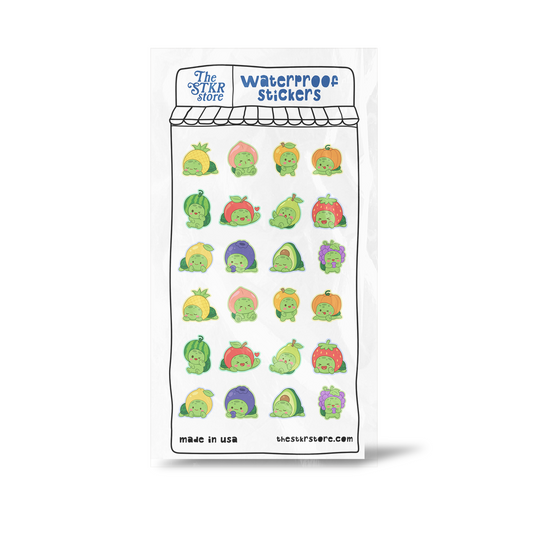 Turtle Fruits Sticker Sheet