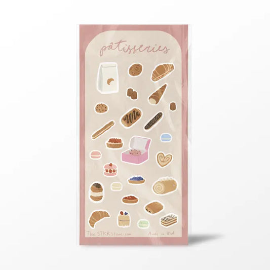 Patisseries Sticker Sheet - The Stkr Store