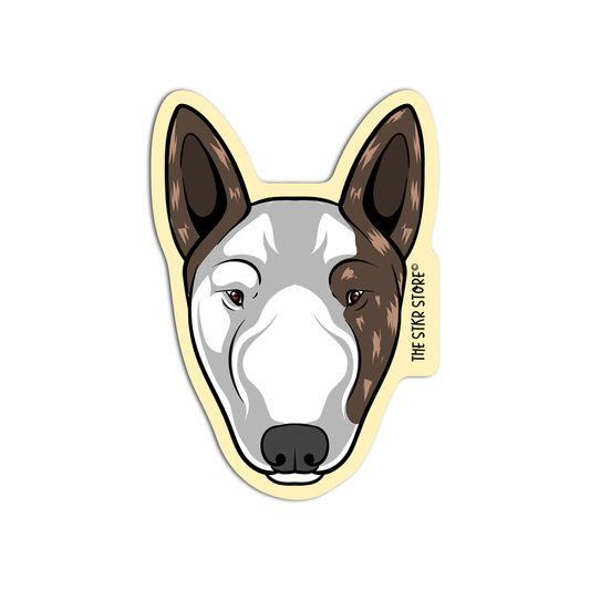 Bullterrier Head Dog Breed Stickers