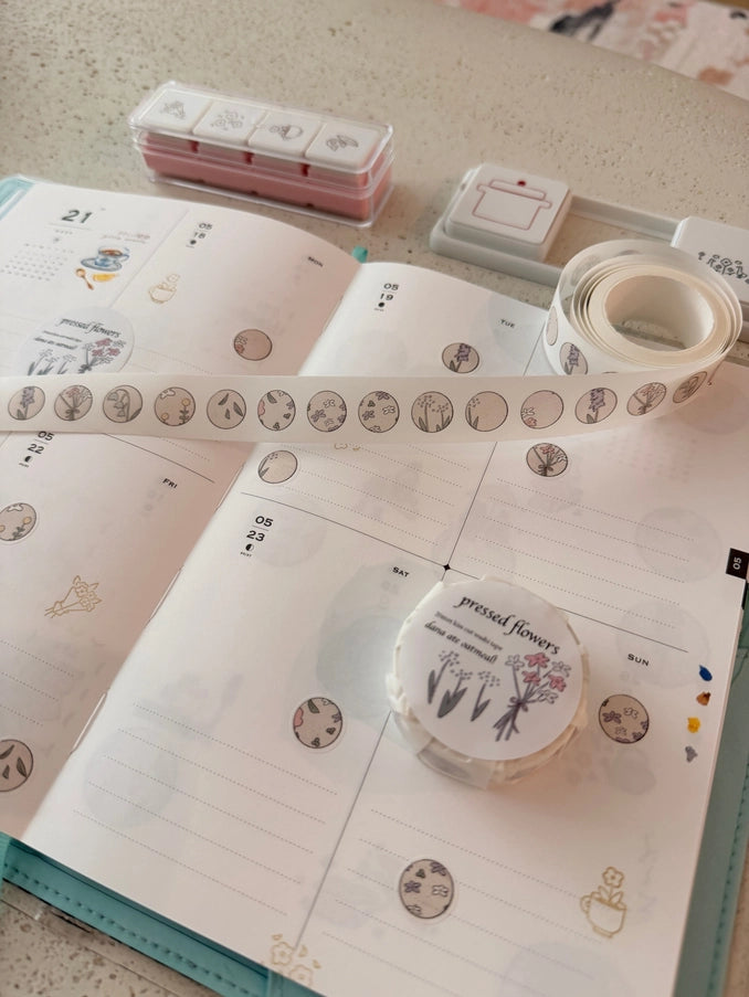 Pressed Flowers Kiss Cut Washi Tape - The Stkr Store