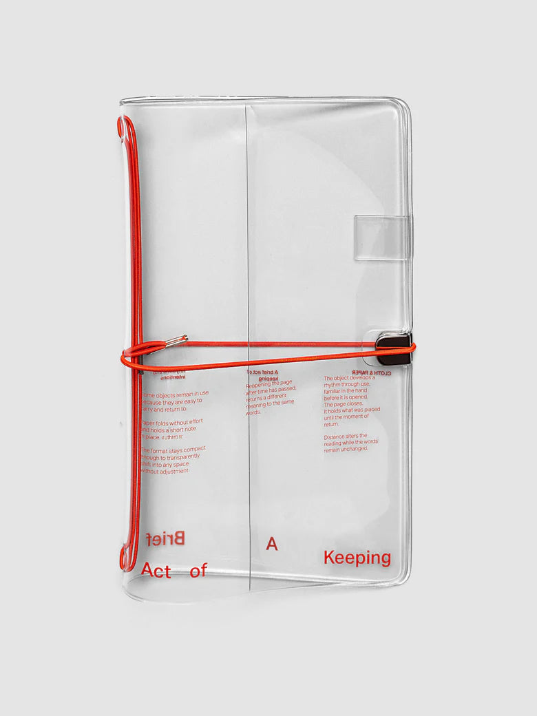 Act of Keeping Travel Cover | Clear Vinyl
