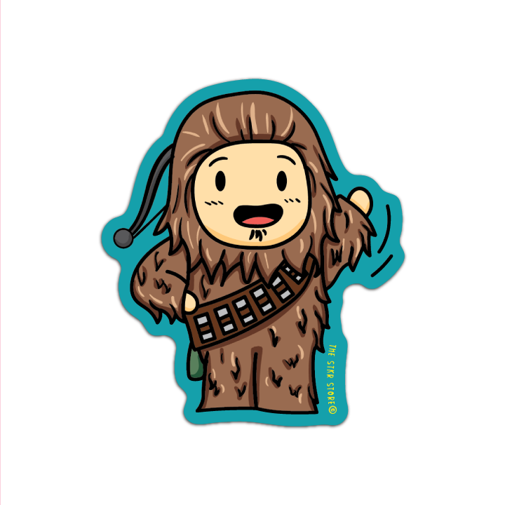 Sean Potato as Chewbaba Cosplay Starwars Sticker