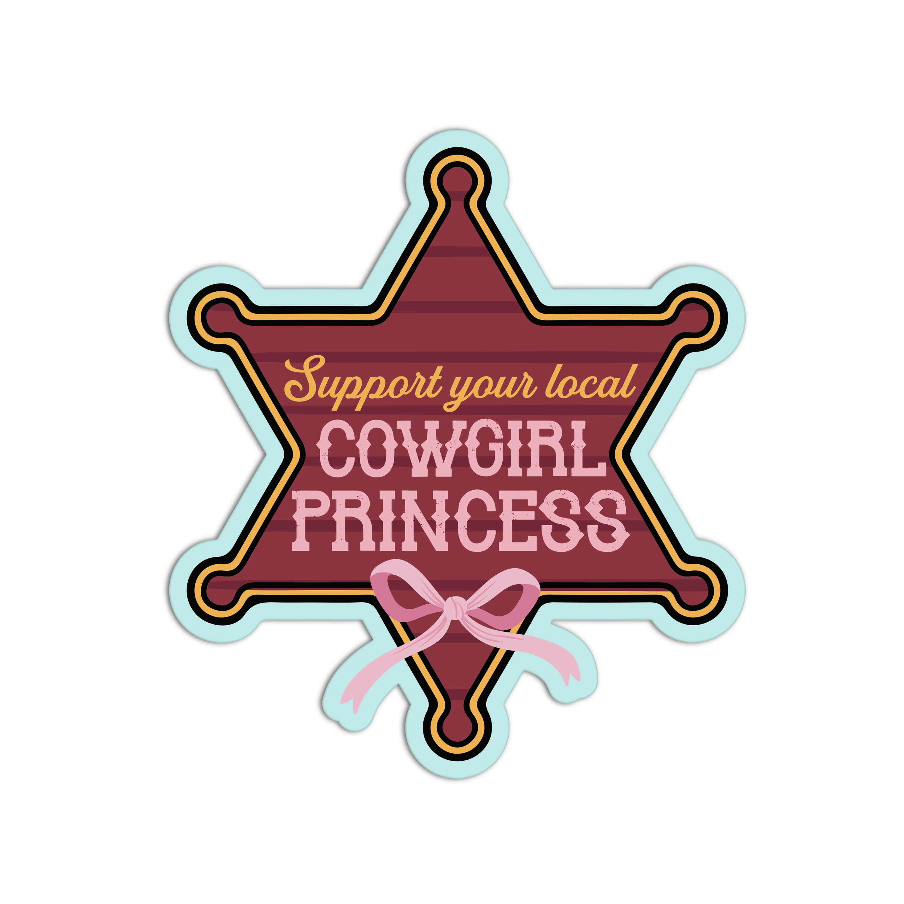 Colvic Countess Sticker Cowgirl Princess Coquette Cowgirl Textured Stickers – The Stkr Store
