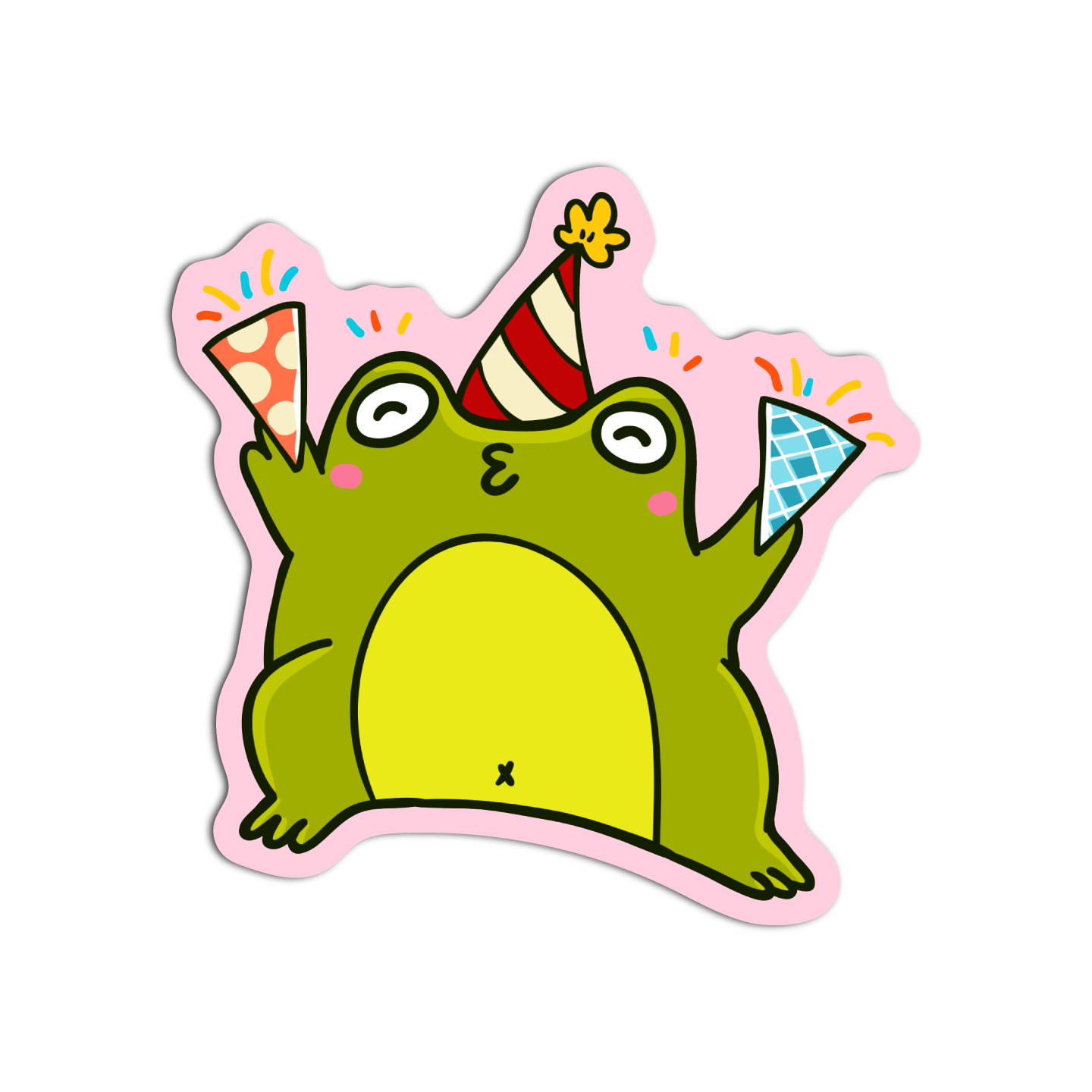 Party Froggie Hetero Sticker