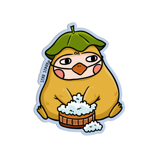 Spirited Away Duck Studio and Puff Sticker