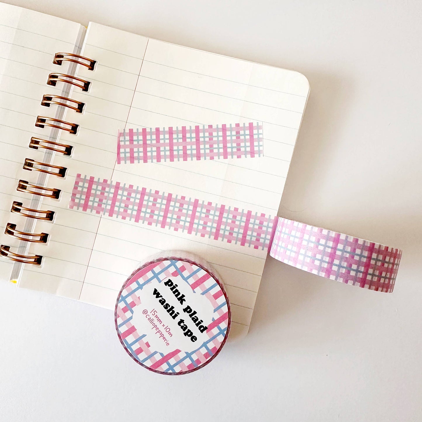 Pink Plaid Washi Tape